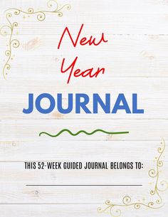 the new year journal is on display