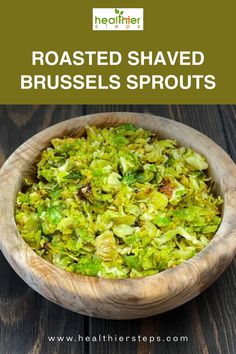 This is Roasted Shaved Brussels Sprouts Recipe By healthier steps Brussel Sprouts Crispy, Brussels Sprouts Roasted, Smashed Brussels Sprouts, Roasted Zucchini And Squash, Roasted Brussels Sprouts Recipe, Crispy Brussel Sprouts, Brussel Sprout Recipes Roasted, Coconut Bacon