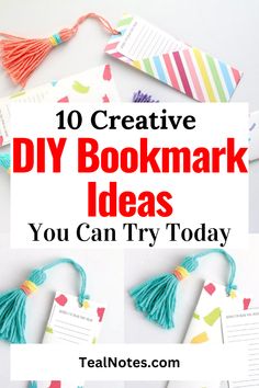 the top 10 creative diy bookmark ideas you can try to do this year