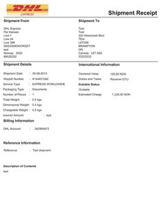 an invoice form with the name and number of items to be sold on it