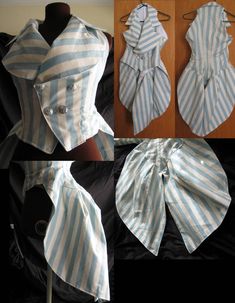 Striped Tail Vest by damnitsasha on DeviantArt Punk Costume, Victorian Costume, Steampunk Costume, Steampunk Clothing, Fashion Costume, Steam Punk, Steampunk Fashion, Corsets, Punk Fashion