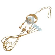 Chinese Cheongsam Hanfu Tassel Pendant Waist Chain Fringe Hanging Ornament Decor This item is for one Tassel Pendant. Material: alloy Color: multicolor Package Include: 1*pendant Size: total length 23.6 in/60 cm SKU: 944-B699/JYY