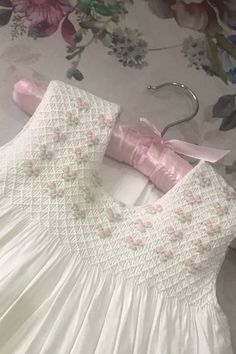 Smocked Clothes, Girls Frock Design, Christening Dress, Hand Smock, Kids Frocks