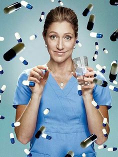 Nurse Jackie, Edie Falco Emergency Room Nurse, The Secret World, Birthday Meme, Medical Professionals, Live Tv, Statistics, The Secret