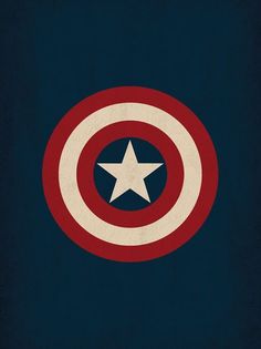 the captain's shield logo is shown on a dark blue background with white stars