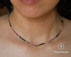 Natural 2mm Tourmaline Choker Adjustable Rhinestone Necklace Beaded Necklace Healing Gemstone Gift For Him Gift For Her Mother's Day Gift  Free fast shipping 3-5 business days delivered to the purchaser all necklaces  -ALL THE PRODUCTS AT ELISAJEWELRYART ARE HANDMADE AND MADE WITH NATURAL BEADS. -WHAT DOES THE PYRITE STAND FOR  Pyrite has long been valued as a strong protection stone that shields the wearer from negative energy as well as environmental pollutants. Thus, this stone helps promote Tourmaline Beaded Necklace For Gift, Tourmaline Beaded Necklace As Gift, Cardboard Jewelry Boxes, Chocker Necklace, Tourmaline Beads, Protection Stones, Necklace Beaded, Adjustable Necklace, Rhinestone Necklace