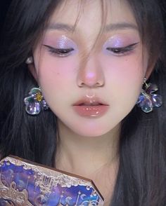 Goddess Makeup, The Deep Ocean, Light Purple Dress, Aesthetic Asian, Purple Wedding Dress