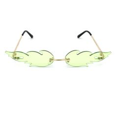 Unisex trendy runway high fashion flaming lens sunglasses. Size: one size.  Color: Green.  Age Group: adult. Runway High Fashion, Funky Sunglasses, Unique Sunglasses, Clown Costume, Retro Cats, Gold Sunglasses, Retro Sunglasses, Hot Rod, Fashion Sunglasses