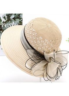 Color:Beige;Package Contents:1 X Hat; Elegant Dresses Plus Size, Sporty Swim, Pink Sunflowers, Beige Hat, Elegant Hats, Love Hat, Purple Top, One Piece Swim, Denim Leggings