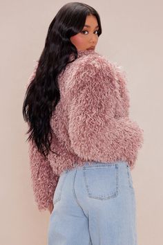 Available In Brown, Cream, And Mauve. Faux Fur Jacket Collar Neckline Long Sleeves Lined No Stretch Self/Lining: 100% Polyester Imported | Tahoe Faux Fur Jacket in Mauve size 1X by Fashion Nova Jacket Collar, Sweater Jumpsuit, Jean Top, Faux Fur Jacket, Matching Dresses, Fur Jacket, Fashion Nova, Faux Fur, Active Wear