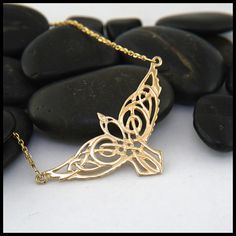 Celtic Raven Necklace in 14K Gold Stephen Walker, Celtic Raven, Raven Jewelry, Raven Pendant, Raven Necklace, Body Accessories, Celtic Pendant, Celtic Necklace, Celtic Design