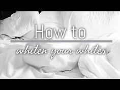 UPDATE- This video is old but I had to shut off the comments down below due to a lot of people being rude to me and others. I like to to keep this a positive... Whiten Whites Without Bleach, Whiten Clothes, How To Bleach Whites, How To Whiten Clothes, White Chiffon Tops, Face Pores, Housekeeping Tips, Clean Washing Machine