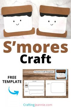 the smores craft is an easy and fun project for kids to make