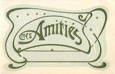 an old advertisement with the words'mrs annie's'in green and white