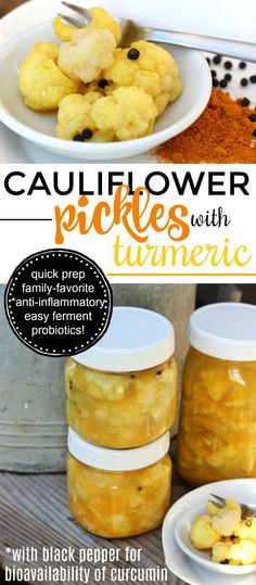 cauliflower pickles with turmre are an easy, quick and delicious treat