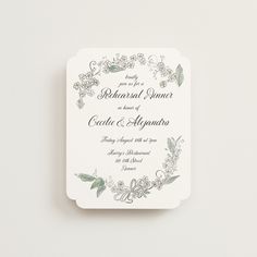 Forget Me Nots Rehearsal Dinner Cards by Jenna Holcomb | Minted