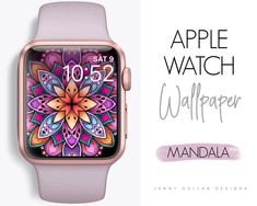 the apple watch wallpaper is displayed in front of an advertisement for its new product