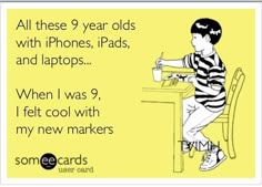 a kid sitting at a table with the text in the 80's kids learned from sesame street and mr rogers now they learn from watching zombies who eat