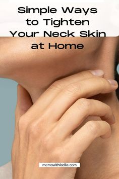 Are you worried about your neck skin and looking for ways to tighten loose skin on your neck? How to tighten your neck skin at home – 3 easy steps. #neck-skin #turkey-neck Tighten Facial Skin, Oily Skin Care, Anti Aging Tips, Loose Skin, Daily Skin Care Routine