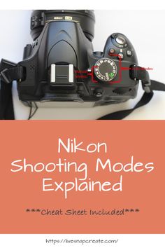 the nikon shooting modes explain what they're supposed to be in this photo