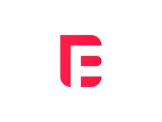 the letter f is made up of two red letters, and it appears to be an e