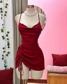 Red Short Prom Dress Sexy Evening Dress fg7110 – formalgowns Red Short Homecoming Dresses, Hot Red Dress, Short Homecoming Dresses, Looks Country, Clueless Outfits, Cute Dress Outfits, Red Dress Short