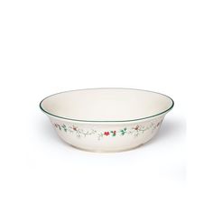 "Create an elegant holiday tablescape with this Pfaltzgraff Winterberry serving bowl.PRODUCT FEATURESIconic holly and berry designDurable stoneware construction StonewareDishwasher & microwave safe3\"H x 10.24\"W x 10.24\"D Model no. 5159536 Size: One Size. Color: Multicolor. Gender: unisex. Age Group: adult." Holiday Tablescape, Holiday Dinnerware, Holiday Tablescapes, Holly Berries, Vegetable Bowl, Mixing Bowl, Tablescapes, Serving Bowls, Decorative Bowls