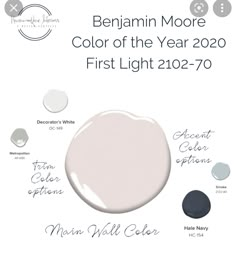 the new paint colors for benjamin moore's color of the year, first light 2012 - 70