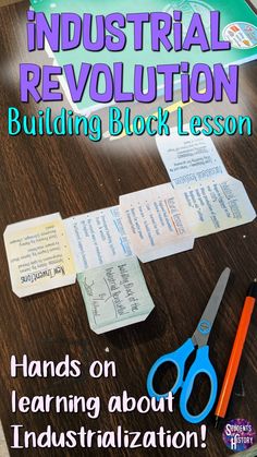 the industrial revolution building block lesson hands on learning about industrialization