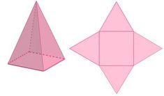 an origami diamond, pentagon and triangle are shown in three different sizes on a white background