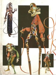 an image of a costume design for a character in the animated movie beetlejuice