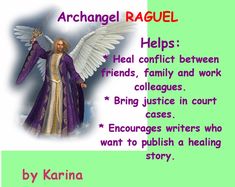 Archangel Raguel: What He Helps With: Peace, Friendship, Healing Books Uriel Archangel, Angels Quotes, Gabriel Archangel, 7 Archangels, Angel Friends