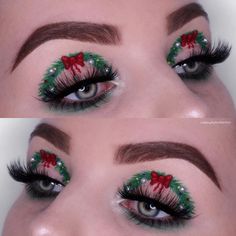 Holiday Eye Makeup, Holiday Eyeshadow, Seasonal Makeup, Makeup Vanity Mirror With Lights, Xmas Makeup, Christmas Eyeshadow, 2023 Makeup, Christmas Eye Makeup, Makeup Christmas