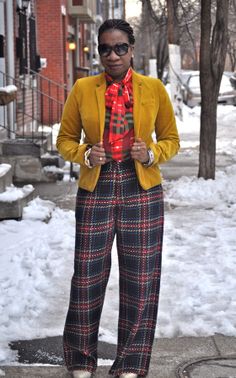 New post: "The One with all of the Red Plaid" www.fortyisthenewforty.com Red Plaid Pants Outfit Winter, Plaid Red Pants Outfit, Red Tartan Pants Outfit, Red Plaid Pants Outfit, Plaid Red Pants, Orange Plaid Pants, Thanksgiving Fit, Red Plaid Pants, Plaid Pants Outfit