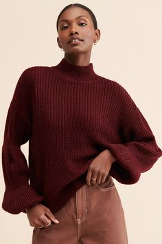 Rent Krystelle Balloon Sleeve Sweater from Nuuly. Pick 6 items for $98/month. Free shipping + returns. Colorful Loungewear, Interesting Silhouettes, Balloon Sleeve Sweater, Cheek Palette, Staple Pieces, Sweater Sleeves, Sleeve Sweater, Sweaters & Cardigans, Cardigans