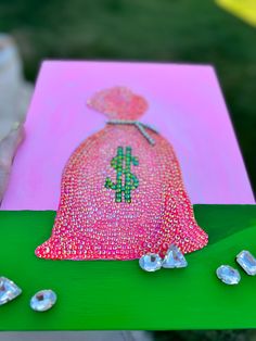 Dylan Core, Diy Rhinestone Crafts, Money Art, Money Bill