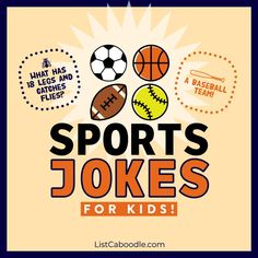 Funny sports jokes for kids of all ages. Funny Sports Quotes, Johnny Be Good, Sports Joke, Soccer Jokes, Football Jokes, Kid Jokes, Funny Clean, Physical Education Teacher