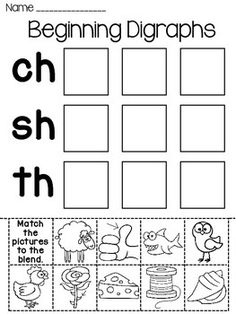 a printable worksheet for beginning and ending the letter h with pictures to match