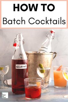 how to make batch cocktails