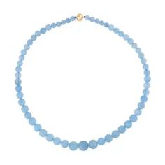 Aaa Mangoro Aquamarine Matched To Perfection In This Beaded Necklace With 14k Yellow Gold Magnetic Adjustable Clasp. The Beads Are Expertly Chosen For Color And Graduated Size For A Seamless Blend Of Luxury And Style. 280.00 Ctw Aquamarine Beads, Magnetic Clasp, Aquamarine, Size 20, Womens Jewelry Necklace, Magnets, Beaded Necklace, Jewelry Necklaces, Yellow Gold