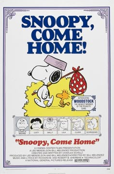 snoopy, come home movie poster