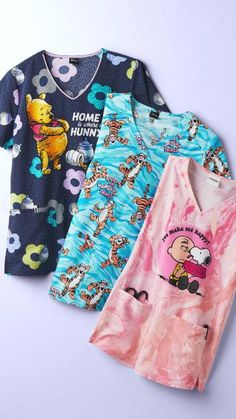 Attention all pediatric medical professionals: Uniform Advantage has the perfect pediatric nursing scrubs just for you! We have new youthful and fun pediatric print scrubs to bring out the kid in everyone around you. Featuring Winnie the Pooh, Charlie Brown, Tom & Jerry, & Sesame Street! These vibrant and playful designs will help brighten up any hospital ward, creating a cheerful environment that children will love. Make every day a joyful adventure with our pediatric scrubs. Pediatric Nursing Scrubs, Cna Scrubs, Pediatric Scrubs, Hospital Ward, Nurse Inspiration, Cute Scrubs