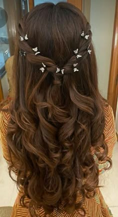 Cute Prom Hairstyles, Prom Hairstyle, Simple Prom Hair, Ball Hairstyles, Formal Hair, Quince Hairstyles, Prom Inspo, Long Hair Wedding Styles, Prom Hairstyles For Long Hair