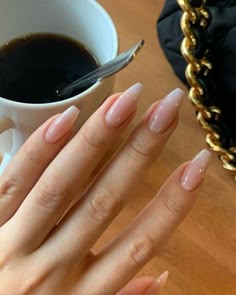 Nails For Dubai, Unghie Sfumate, Milky Nails, Classic Nails, Neutral Nails, Nature Tattoos, Fire Nails, Classy Nails, Bling Nails