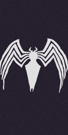 an image of a spiderman logo on a black background with white lines in the middle