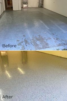 before and after photos of a commercial garage floor cleaning service in san francisco, ca