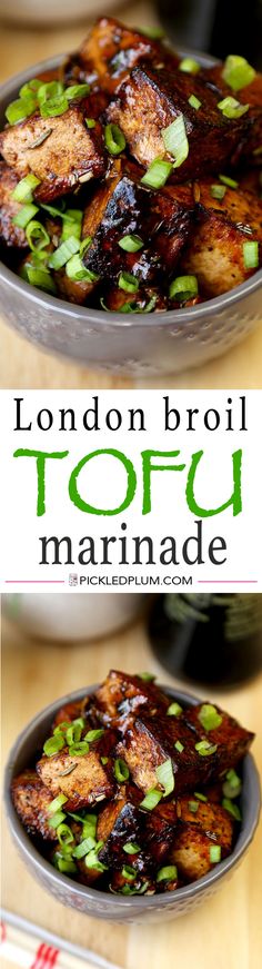 the london broil topu marinade is served in a bowl