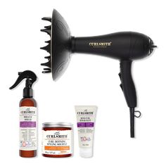 Defrizzion Dryer & XXL Diffuser and Haircare Bundle - VIRTUAL DRYER KITBenefitsGet ready to elevate your wash routine to new heights with Curlsmith's carefully curated hair care bundle. Including some of Curlsmith's favorite products and curl-friendly hairdryer to help support your wash day routine.FeaturesCurlsmith's Defrizzion Hair Dryer and its revolutionary diffuser have been designed specifically with the needs of wavy, curly and coily hair.A protein rich Miracle Shield mist that will offer protection against the hair's harshest aggressors: heat, UV rays, breakage and much more.Follow with the multi award winning jelly, Curl Defining Styling Souffl for defined and bouncy curls.Treat your hair to an intense pre-shampoo treatment with Bond Curl Rehab Salve that targets 3 hair bonds with Curlsmith Hair Products, Diffuser Hair Dryer, Curly Hair Diffuser, Girl Secrets, Diffuser Hair, Wash Routine, Wash Day Routine, Hair Dryer Diffuser, Hair Diffuser