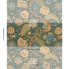 three different types of wallpaper with flowers and leaves on the same color palettes