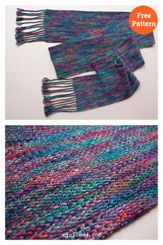 Mimi's Linen Stitch Scarf Free Knitting Pattern